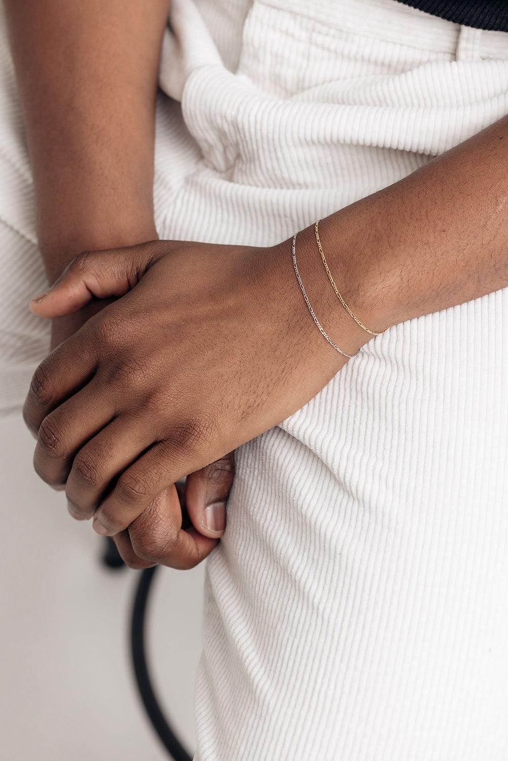 figaro chain permanent bracelets