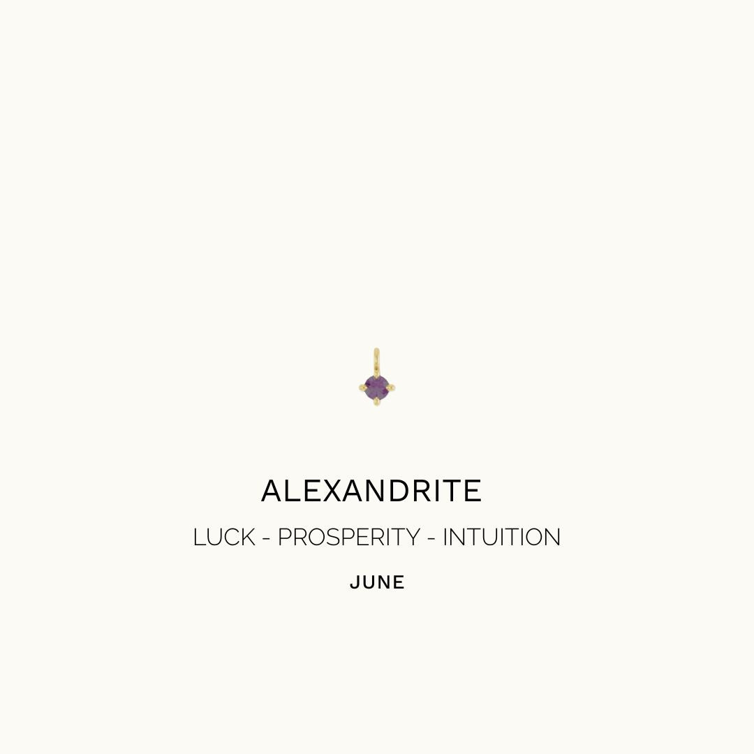 ALEXANDRITE DROP CHARM