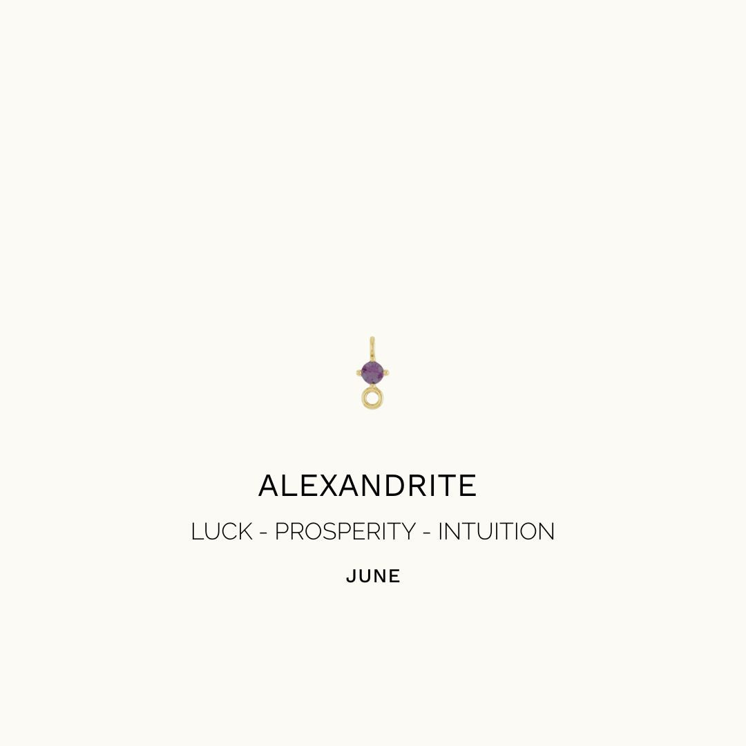ALEXANDRITE LINK CHARM