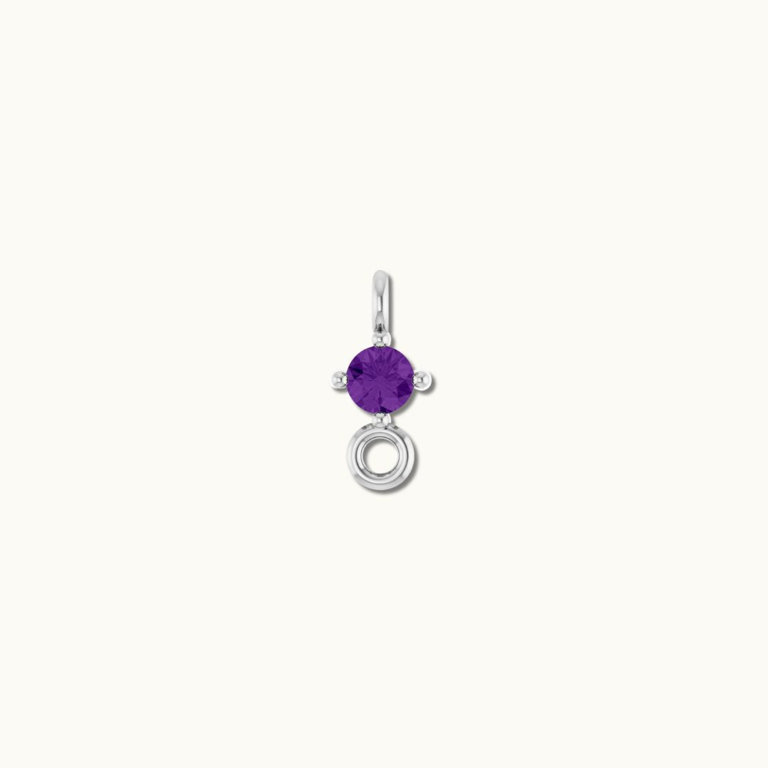 AMETHYST LINK CHARM