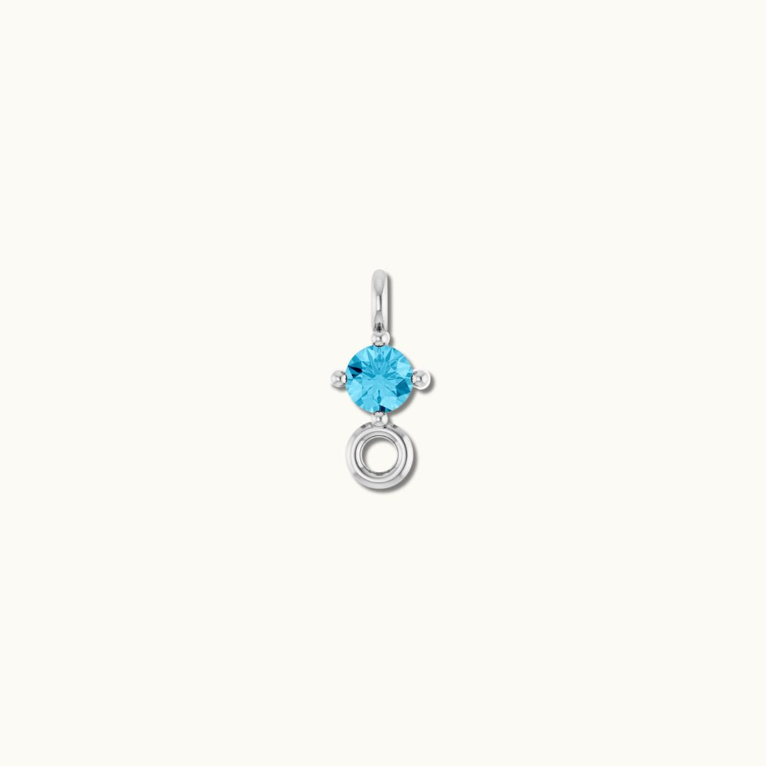 AQUAMARINE LINK CHARM