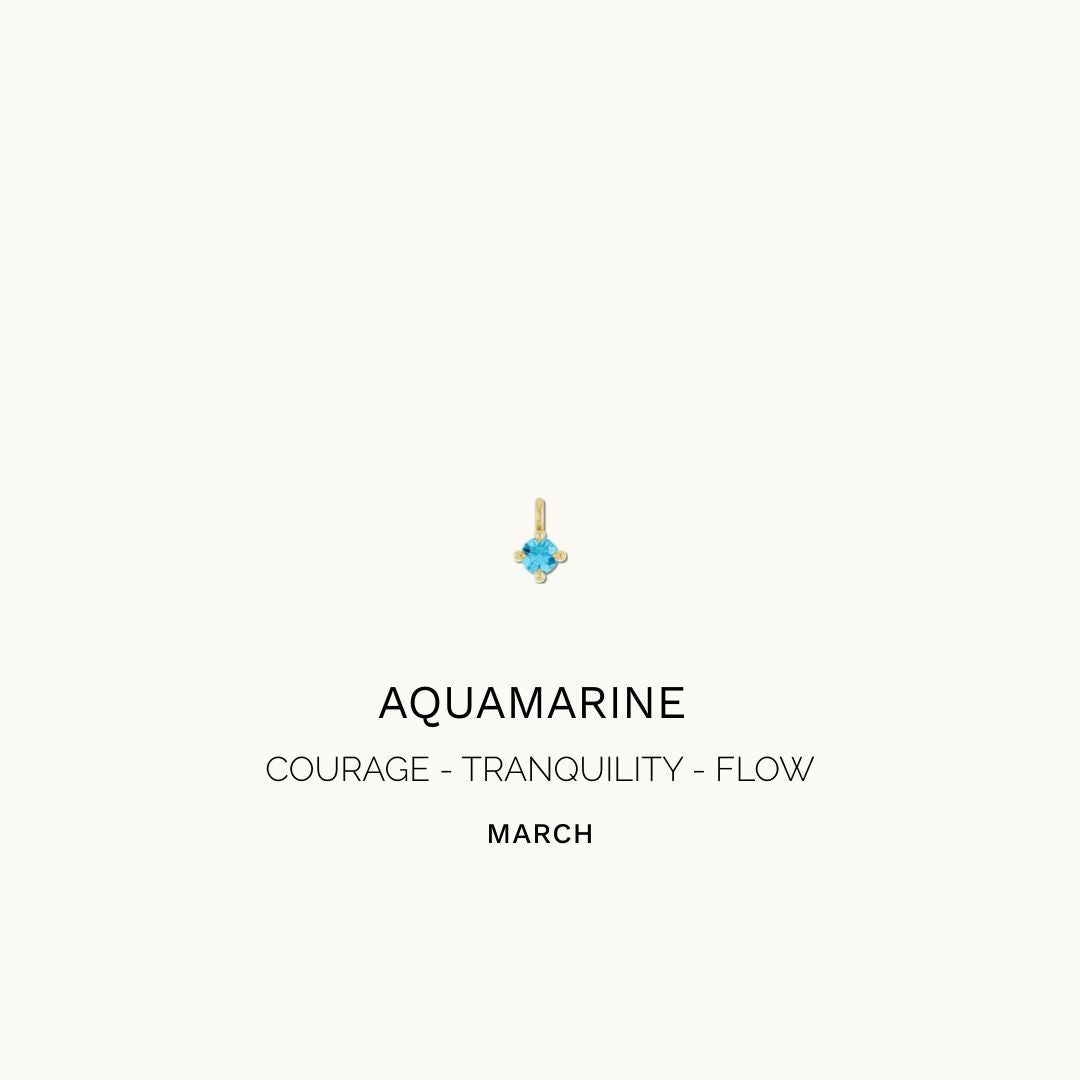 AQUAMARINE DROP CHARM