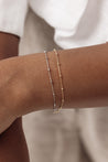 14k solid gold celeste bracelets