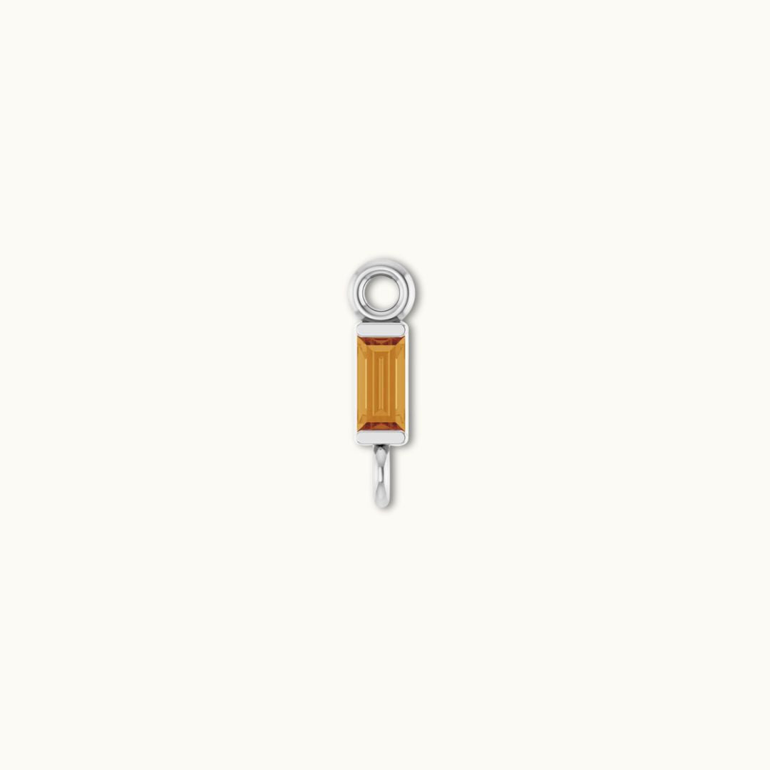 CITRINE BAGUETTE CHARM
