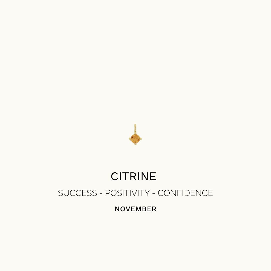 CITRINE DROP CHARM
