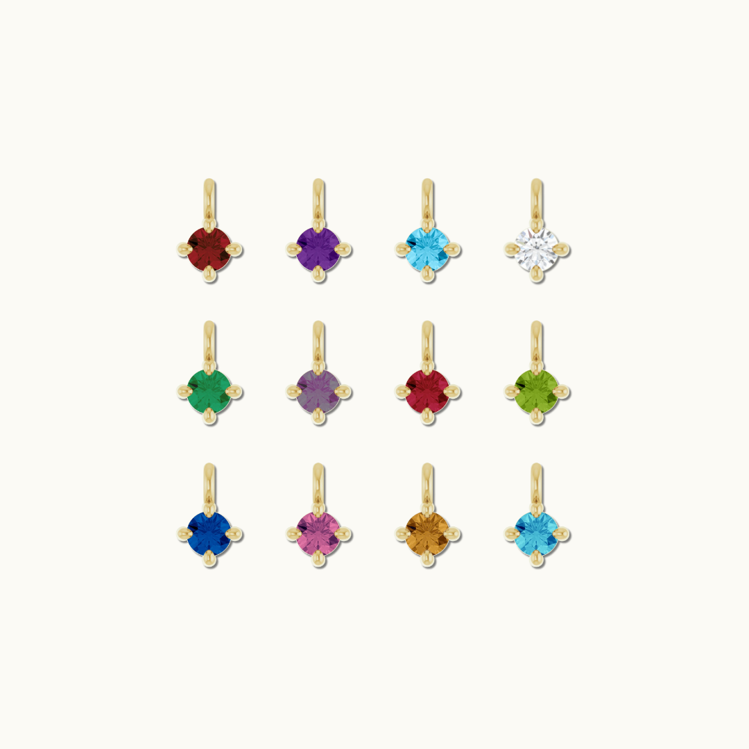 GEMSTONE DROP CHARM