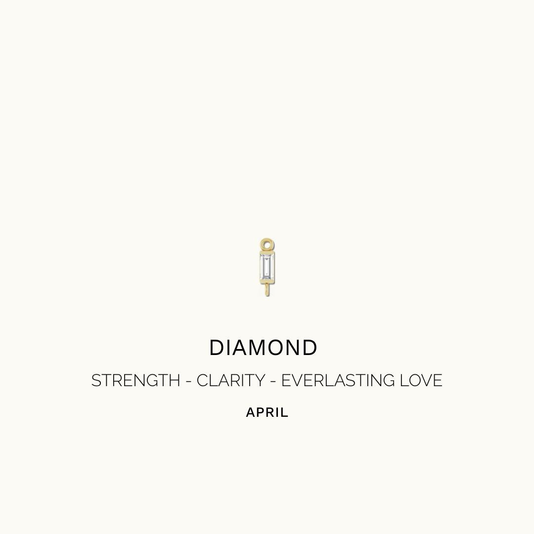 DIAMOND BAGUETTE CHARM
