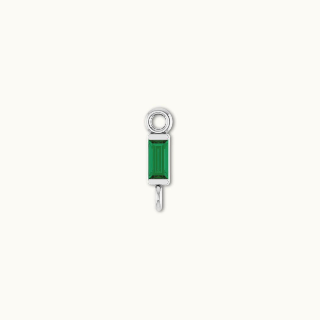 EMERALD BAGUETTE CHARM