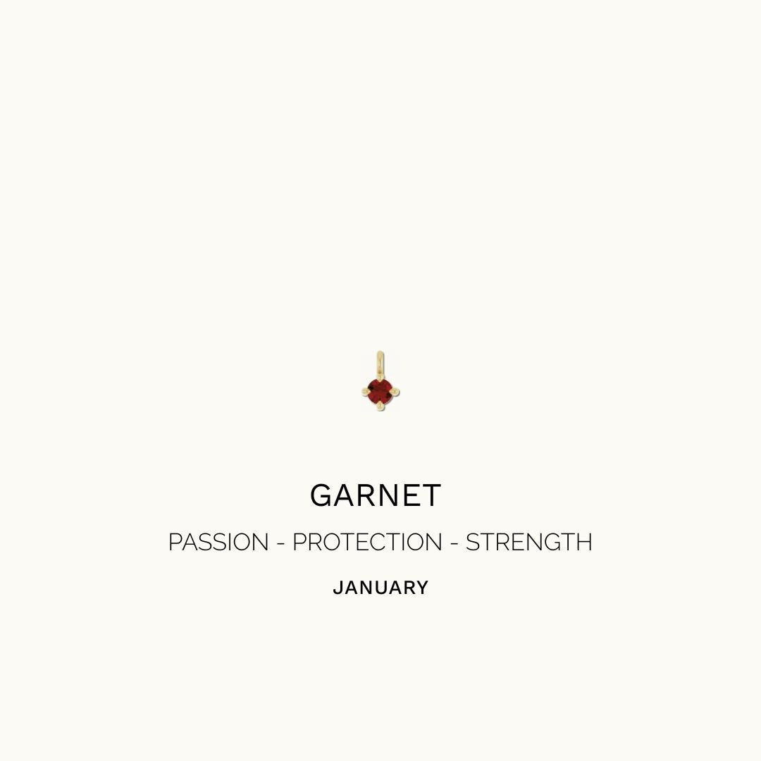 GARNET DROP CHARM