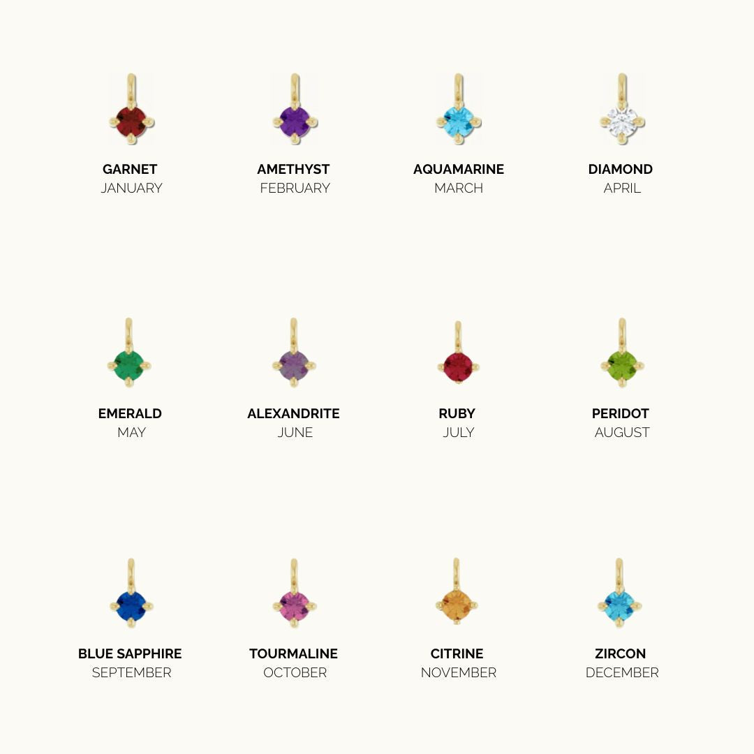 GEMSTONE DROP CHARM