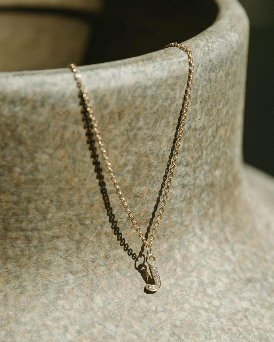 Petite Pavé Initial Charms