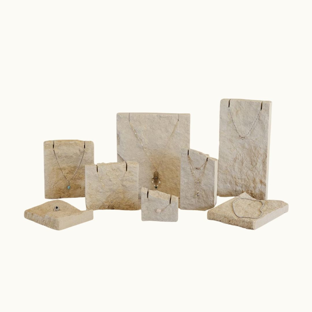 Limestone Display Stand