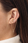 luxe ear link with luxe ice charm