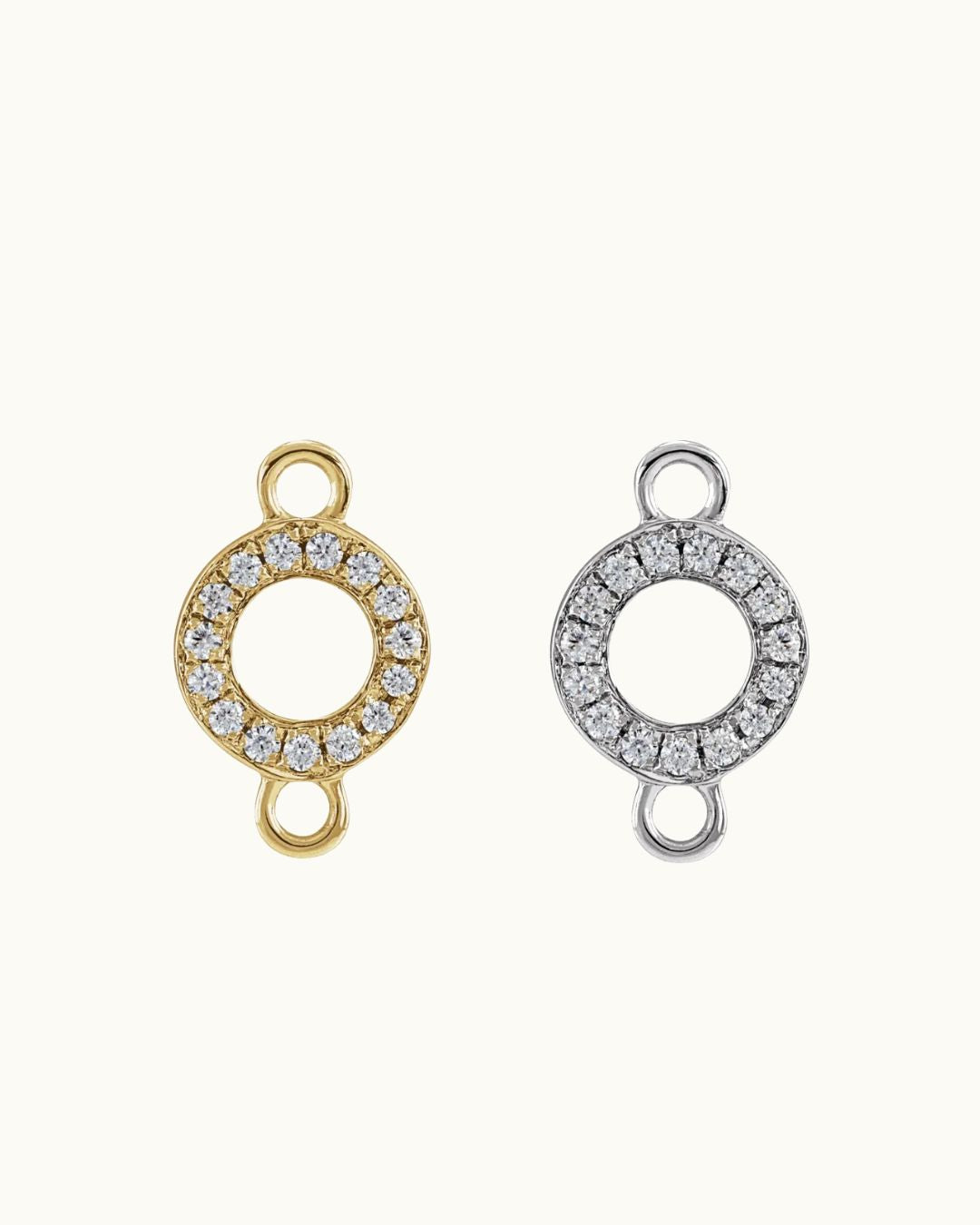 Petite Pavé Initial Charms