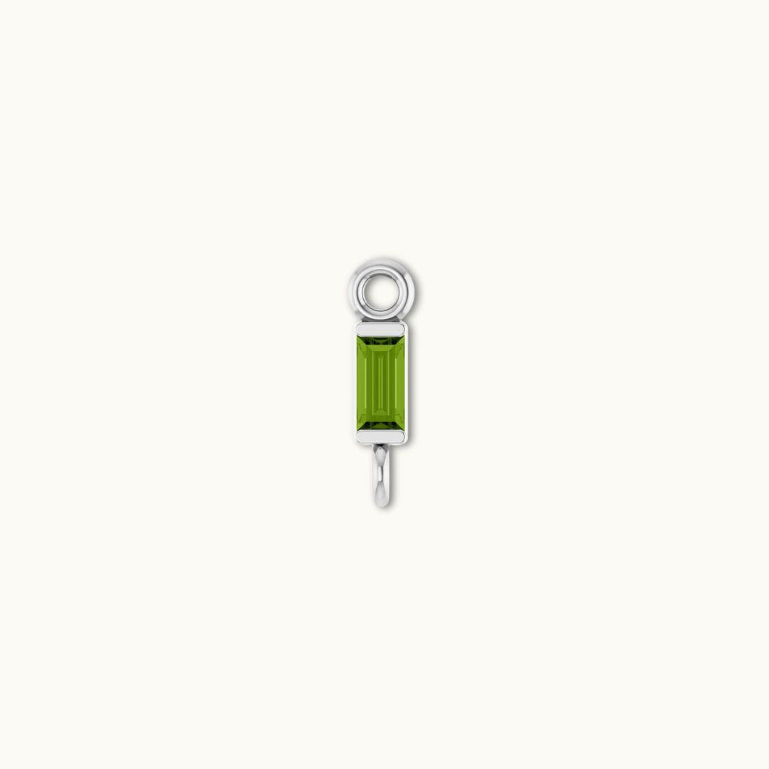 PERIDOT BAGUETTE CHARM