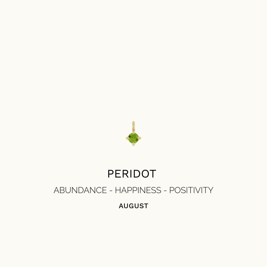 PERIDOT DROP CHARM