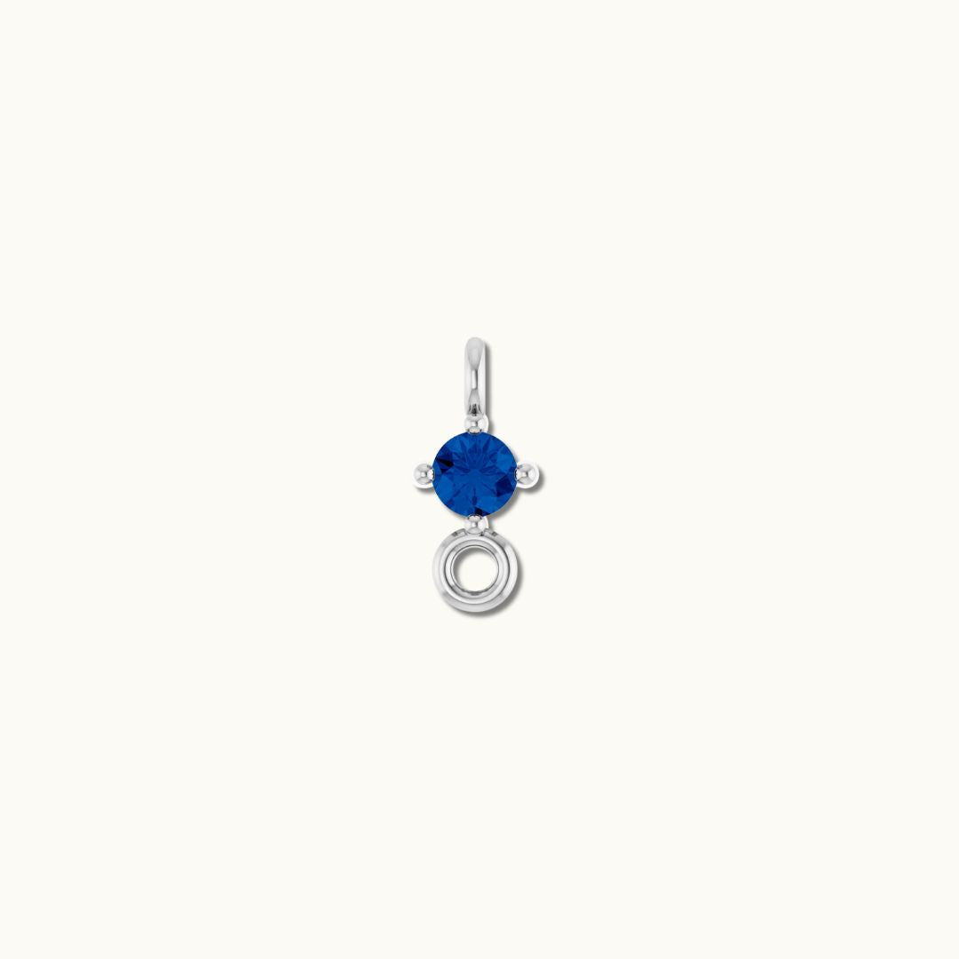 SAPPHIRE LINK CHARM