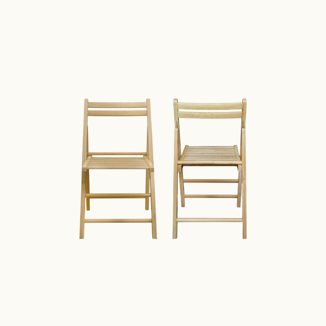 Stackable Folding Chairs (Set of 2)