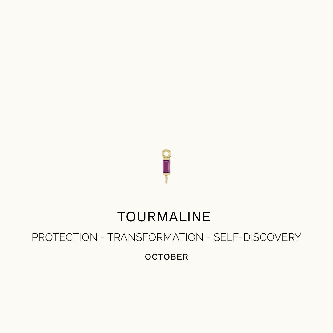 TOURMALINE BAGUETTE CHARM