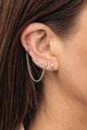white gold luxe ear link loretta