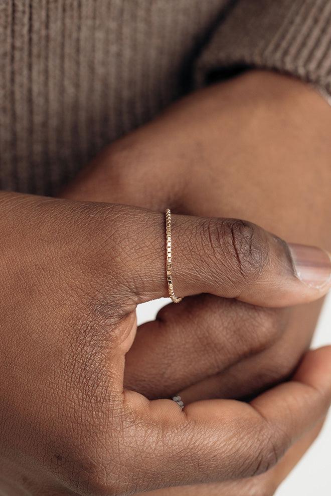 yellow gold brooklyn ring 