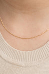 yellow gold figaro necklace